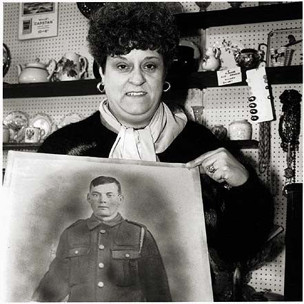 Antiques dealer, Northwich 1987