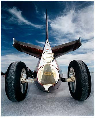 The Rochlitzer's Lakester 'Raspberry Rocket', Bonneville, Utah 2003