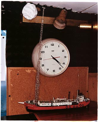Clock & Model - Radio Caroline, Port of Tilbury 2004