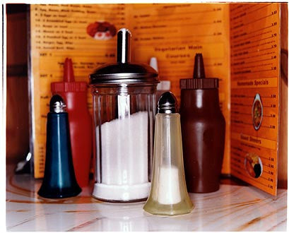Condiments - A1 Cafe, Roman Road, Mile End, London 2004
