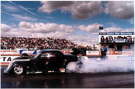 Bert Englefield - Hot Rod from Hell, European Finals, Santa Pod 2004