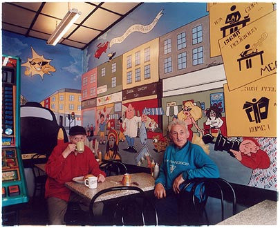 Albert & Stanley - Portobello Road Cafe, Nottinghill, London 2004
