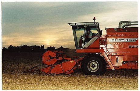 Church Lane - Combine Harvester, Cottenham, Cambridgeshire 2002