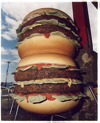 Two Double Cheese Burgers, Mundesley, Norfolk 2005