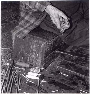 Oliver Meek III - Basket maker, Swaffham, Norfolk 1986