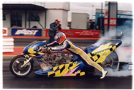 Eric Teboul - Burn out, Santa Pod 2005