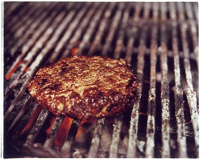 Burger - Babba's Arkansas Cafe, Spitalfields Market, London 2004